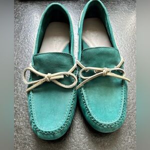 Women’s Cole Haan x Nike Air Suede Loafers - Teal and grey